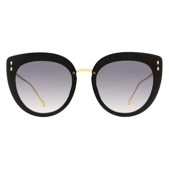 Isabel Marant Cat Eye Sunglasses IM0084GS 2M29O Black/Gold 55mm